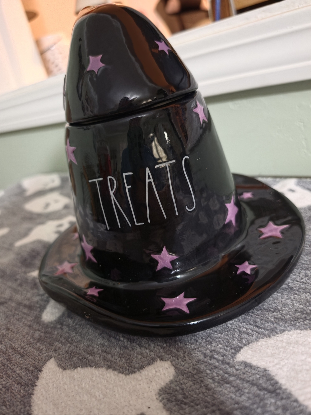 Rae Dunn Halloween Witch Hat Treats Jar